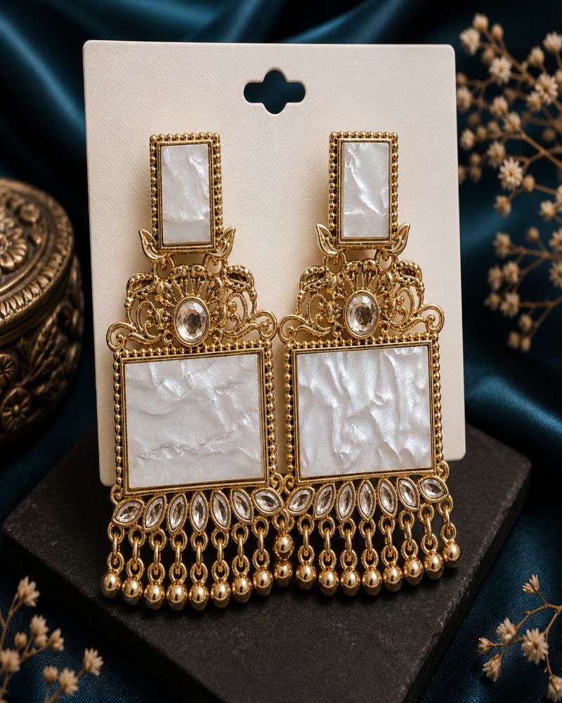 Pearl Royale Statement Earrings